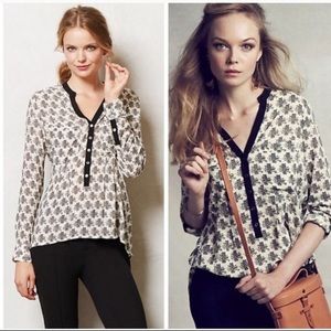 Anthropologie owl top